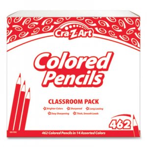 Cra-Z-Art Colored Pencils, 14 Assorted Lead/Barrel Colors, 462/Set CZA740021 740021