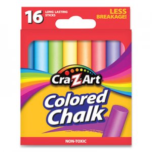 Cra-Z-Art Colored Chalk, Assorted Colors, 16/Pack CZA1080148 1080148