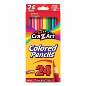 Cra-Z-Art Colored Pencils, 24 Assorted Lead/Barrel Colors, 24/Set CZA10403WM40 10403WM40