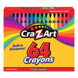 Cra-Z-Art Crayons, 64 Assorted Colors, 64/Pack CZA10202WM16 10202WM16