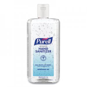 PURELL Advanced Refreshing Gel Hand Sanitizer, Clean Scent, 1 L Flip Cap Bottle, 4/Carton GOJ968304CT 9683-04