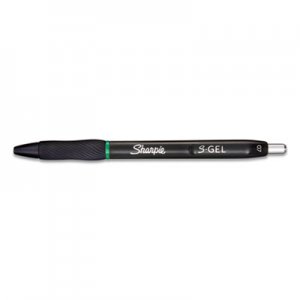 Sharpie S-Gel S-Gel Retractable Gel Pen, Medium 0.7 mm, Green Ink, Green Barrel, Dozen SAN2126216 2126216