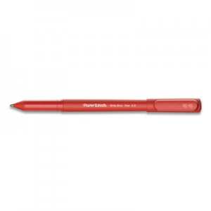 Paper Mate Write Bros. Ballpoint Pen, Fine 0.8 mm, Red Ink/Barrel, Dozen PAP2124517 2124517