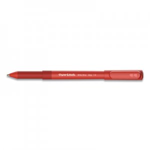 Paper Mate Write Bros. Grip Ballpoint Pen, Medium, 1 mm, Red Ink/Barrel, Dozen PAP2124505 2124505