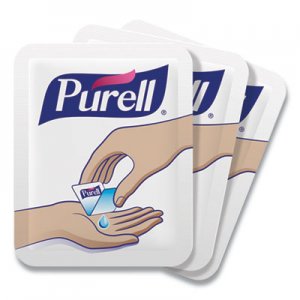 PURELL Single Use Advanced Gel Hand Sanitizer, 1.2 mL, Packet, Clear, 2,000/Carton GOJ96302MNS 9630-2M-NS