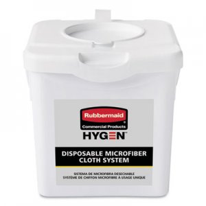 Rubbermaid Commercial HYGENE Disposable Microfiber Charging Bucket, 7.92 x 7.75 x 7.44, White, 4/Carton RCP2135007 2135007