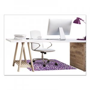 deflecto FashionMat Chair Mat, Rectangular, 35 x 40, Rain DEFCM3540PR CM3540PR