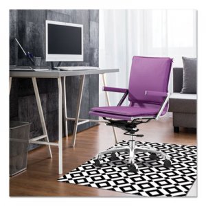 deflecto FashionMat Chair Mat, Rectangular, 35 x 40, Diamonds DEFCM3540BD CM3540BD