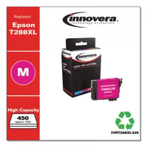 Innovera Remanufactured Magenta High-Yield Ink, Replacement for Epson T288XL (T288XL320), 450 Page-Yield IVRT288XL320