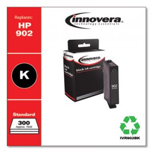 Innovera Remanufactured Black Ink, Replacement for HP 902 (T6L98AN), 300 Page-Yield IVR902BK