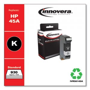 Innovera Compatible Black Ink, Replacement for HP 45A (51645A), 930 Page-Yield IVR56145A