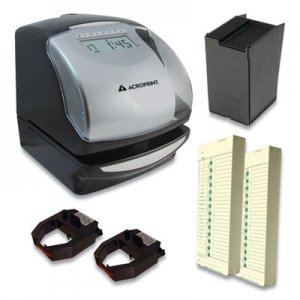 Acroprint ES900 Time Clock Bundle, Black ACPTRB950 01-0209-200