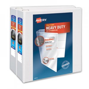 Avery Heavy-Duty Non Stick View Binder with DuraHinge and Slant Rings, 3 Rings, 4" Capacity, 11 x 8.5