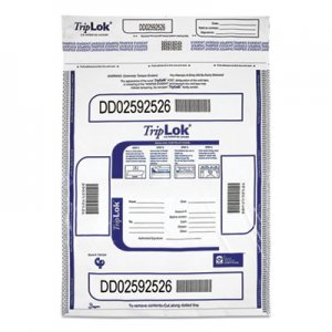 TripLOK Deposit Bag, 12 x 16, 2 mil Thick, Plastic, White, 100/Pack CNK585043 585043