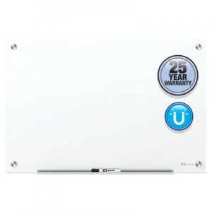 Quartet Brilliance Glass Dry-Erase Boards, 48 x 48, White Surface QRTG24848W G24848W