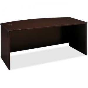 Bush Business Furniture Series C 72W Bow Front Desk Shell in Mocha Cherry WC12946
