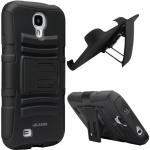 i-Blason Prime Dual Layer Holster Case with Kick Stand for Samsung Galaxy S4 S4A-PRIME-BLACK