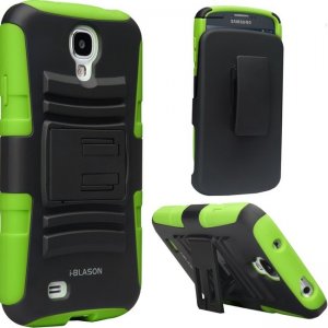 i-Blason Prime Dual Layer Holster Case with Kick Stand for Samsung Galaxy S4 S4A-PRIME-GREEN
