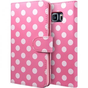 i-Blason Galaxy Note 5 Leather Book Wallet Case NOTE5-LB-DPINK
