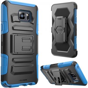 i-Blason Galaxy Note 5 Prime Dual Layer Holster Case with Kickstand and Belt Clip NOTE5-PRIME-BL