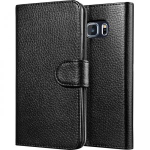 i-Blason Galaxy S6 Edge Plus Leather Book Wallet Case S6EP-LB-BLACK