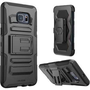 i-Blason Galaxy S6 Edge Plus Prime Dual Layer Holster Case with Kickstand and Belt Clip S6EP-PRIME-BK