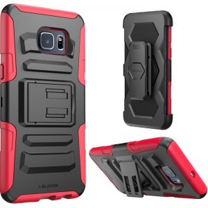 i-Blason Galaxy S6 Edge Plus Prime Dual Layer Holster Case with Kickstand and Belt Clip S6EP-PRIME-RD