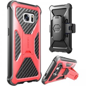 i-Blason Galaxy S7 Prime Dual Layer Holster Case with Kickstand and Belt Clip S7-PRIME-RED