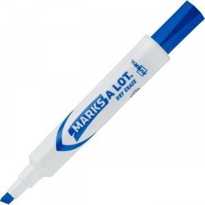 Avery Desk-Style Dry Erase Markers, Chisel Tip, Blue 24406 AVE24406