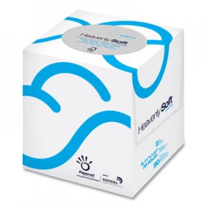 Papernet Heavenly SoftA Facial Tissue, 2-Ply, 8 x 8.2, White, 90/Cube Box, 36 Boxes/Carton SOD416014 416014