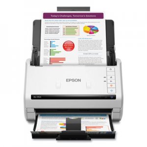 Epson DS-770 II Color Duplex Document Scanner, 600 dpi Optical Resolution, 100-Sheet Duplex Auto Document Feeder EPSB11B262201 B11B262201