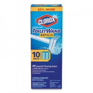 Clorox Disinfecting ToiletWand Refill Heads, 10/Pack, 6 Packs/Carton CLO31620