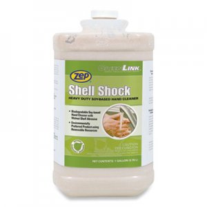 Zep Shell Shock Heavy Duty Soy-Based Hand Cleaner, Cinnamon, 1 gal Bottle, 4/Carton ZPP318524 318524