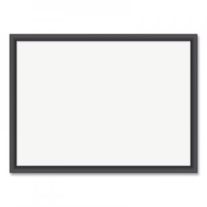 U Brands Magnetic Dry Erase Board with MDF Frame, 24 x 18, White Surface, Black Frame UBR307U0001 307U0001