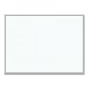 U Brands Melamine Dry Erase Board, 48 x 36, White Surface, Silver Frame UBR032U0001 032U0001