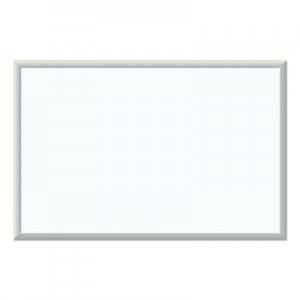 U Brands Melamine Dry Erase Board, 36 x 24, White Surface, Silver Frame UBR031U0001 031U0001