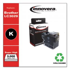 Innovera Compatible Black Super High-Yield Ink, Replacement for Brother LC3029BK, 3,000 Page-Yield IVRLC3029BK