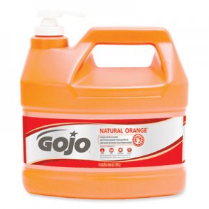 GOJO NATURAL ORANGE Pumice Hand Cleaner, Citrus, 1 gal Pump Bottle, 2/Carton GOJ095502CT 0955-02