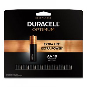 Duracell Optimum Alkaline AA Batteries, 18/Pack DUROPT1500B18PR OPT1500B18PR