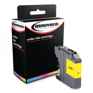 Innovera Remanufactured Yellow High-Yield Ink, Replacement for Brother LC203Y, 550 Page-Yield IVRLC203Y