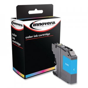 Innovera Remanufactured Cyan High-Yield Ink, Replacement for Brother LC203C, 550 Page-Yield IVRLC203C
