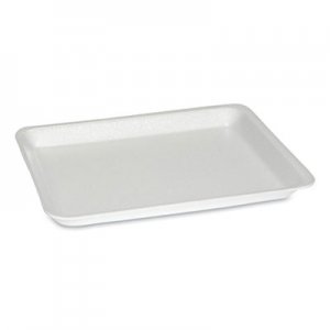 Pactiv Supermarket Tray, #8S, 10.5 x 8.25 x 0.7, White, 500/Carton PCT51P108S 51P108S