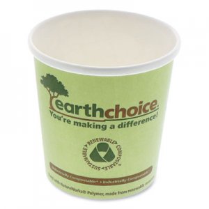 Pactiv EarthChoice Compostable Container, Large Soup, 16 oz, 3.63" Diameter x 3.88"h, Green, 500/Carton PCTPHSC16ECDI PHSC16ECDI