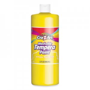 Cra-Z-Art Washable Tempera Paint, Yellow, 32 oz Bottle CZA760096 760096