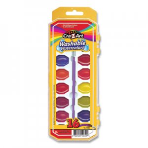 Cra-Z-Art Washable Watercolors, 16 Assorted Colors CZA10652WM36 10652WM-36