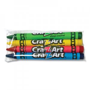 Cra-Z-Art Washable Crayons, Assorted, 4/Pack CZA10314200 10314200