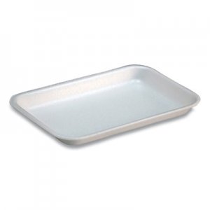 Pactiv Supermarket Trays, #17S, 8.3 x 4.8 x 0.65, White, 1,000/Carton PCT51P117S 51P117S