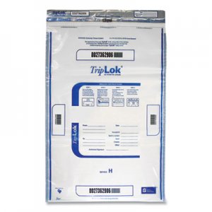 TripLOK Deposit Bag, 12 x 16, 2 mil Thick, Plastic, Clear, 100/Pack CNK585040 585040