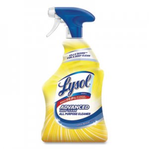 Professional LYSOL Brand Advanced Deep Clean All Purpose Cleaner, Lemon Breeze, 32 oz Trigger Spray Bottle RAC00351EA 19200-00351