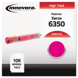 Innovera Remanufactured Magenta High-Yield Toner, Replacement for Xerox 6350 (106R01145), 10,000 Page-Yield IVR83145